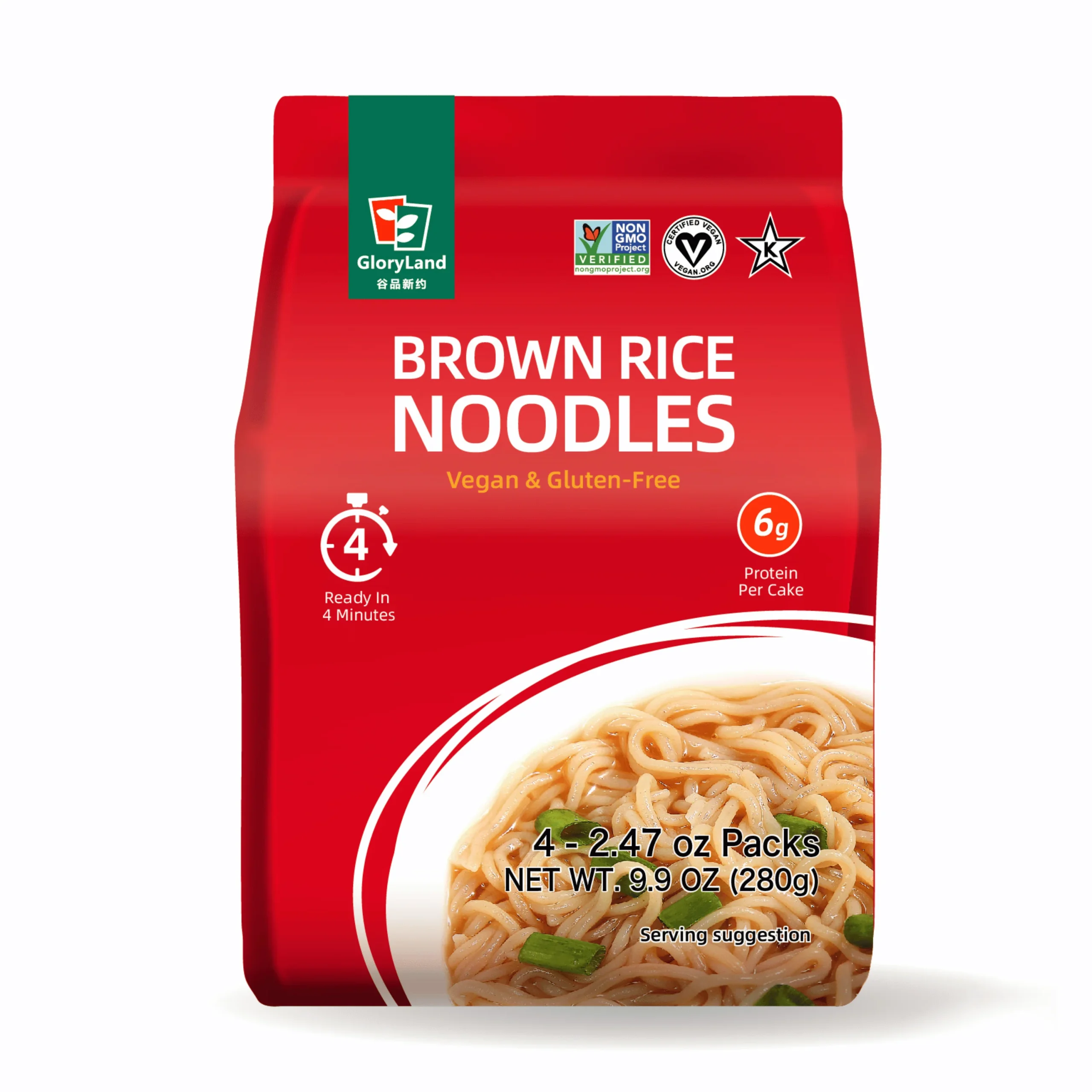 brown rice noodles